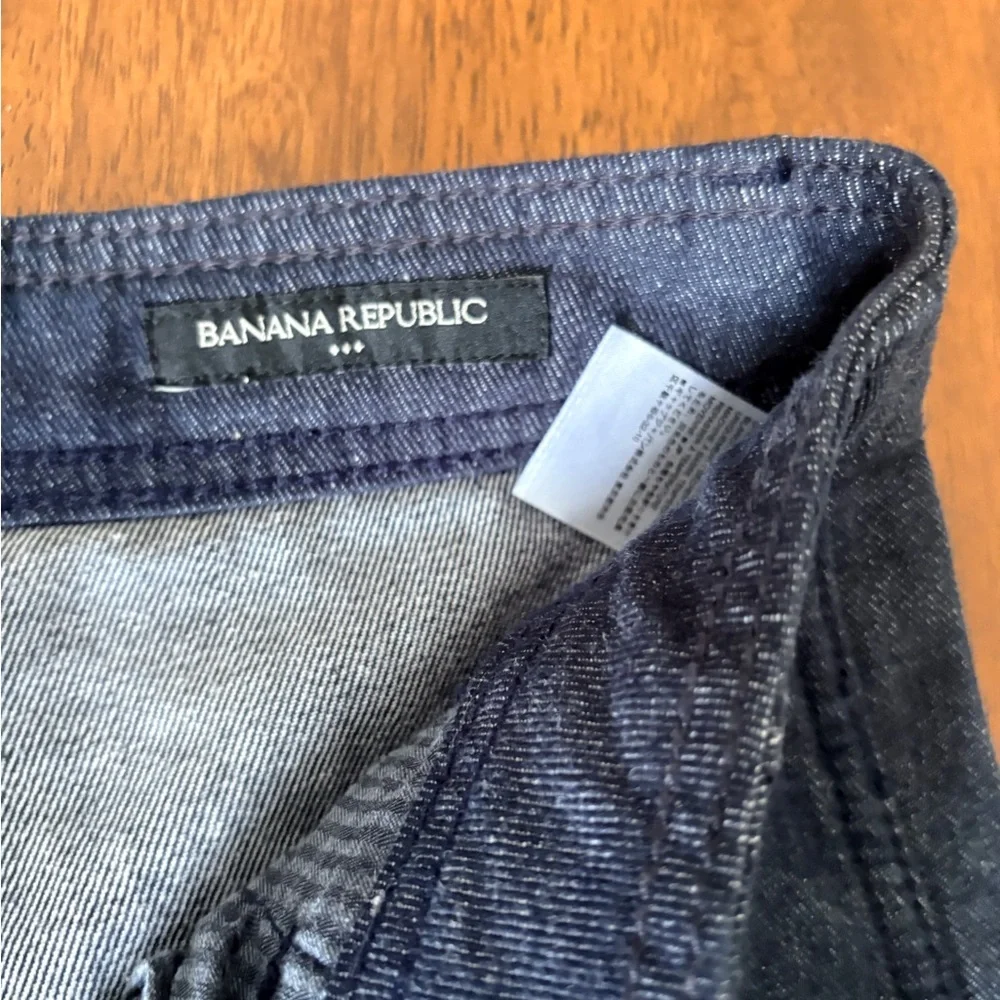 Banana Republic Mid-Rise Loose TENCEL™-Linen Cargo Pants indigo 33x32